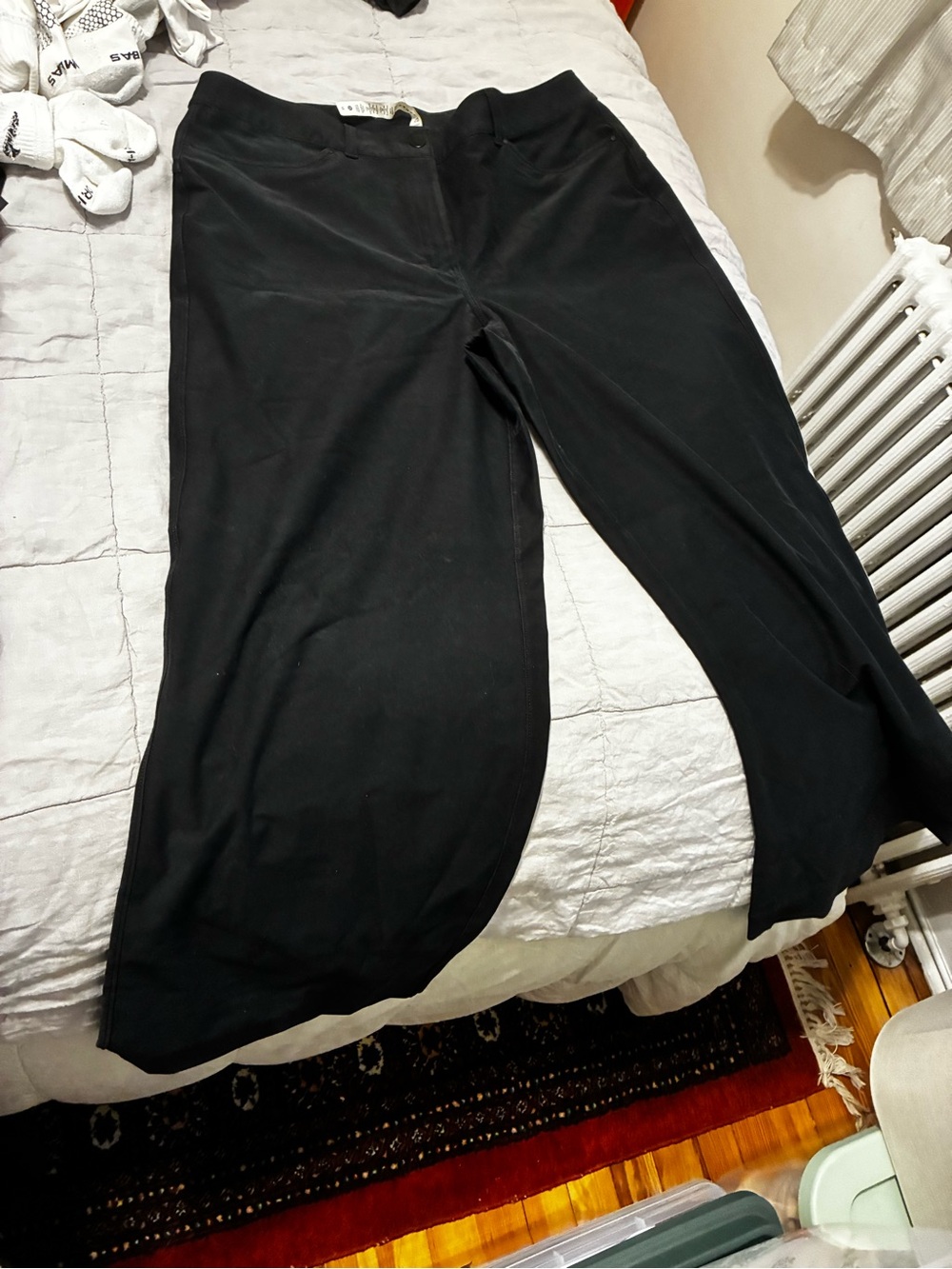Wide Leg Black lululemon trousers